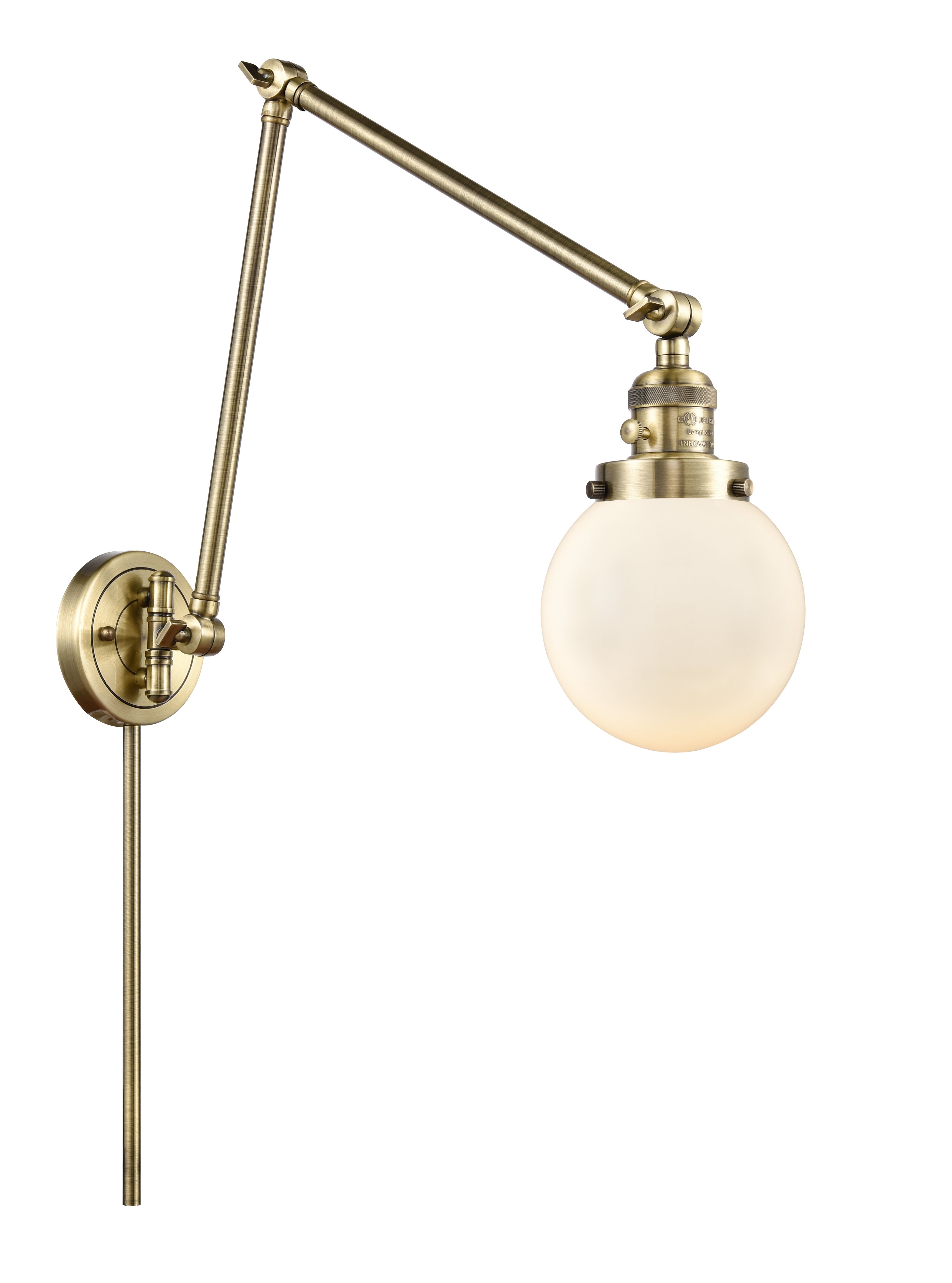 Franklin Restoration Swing Arm Cast Brass