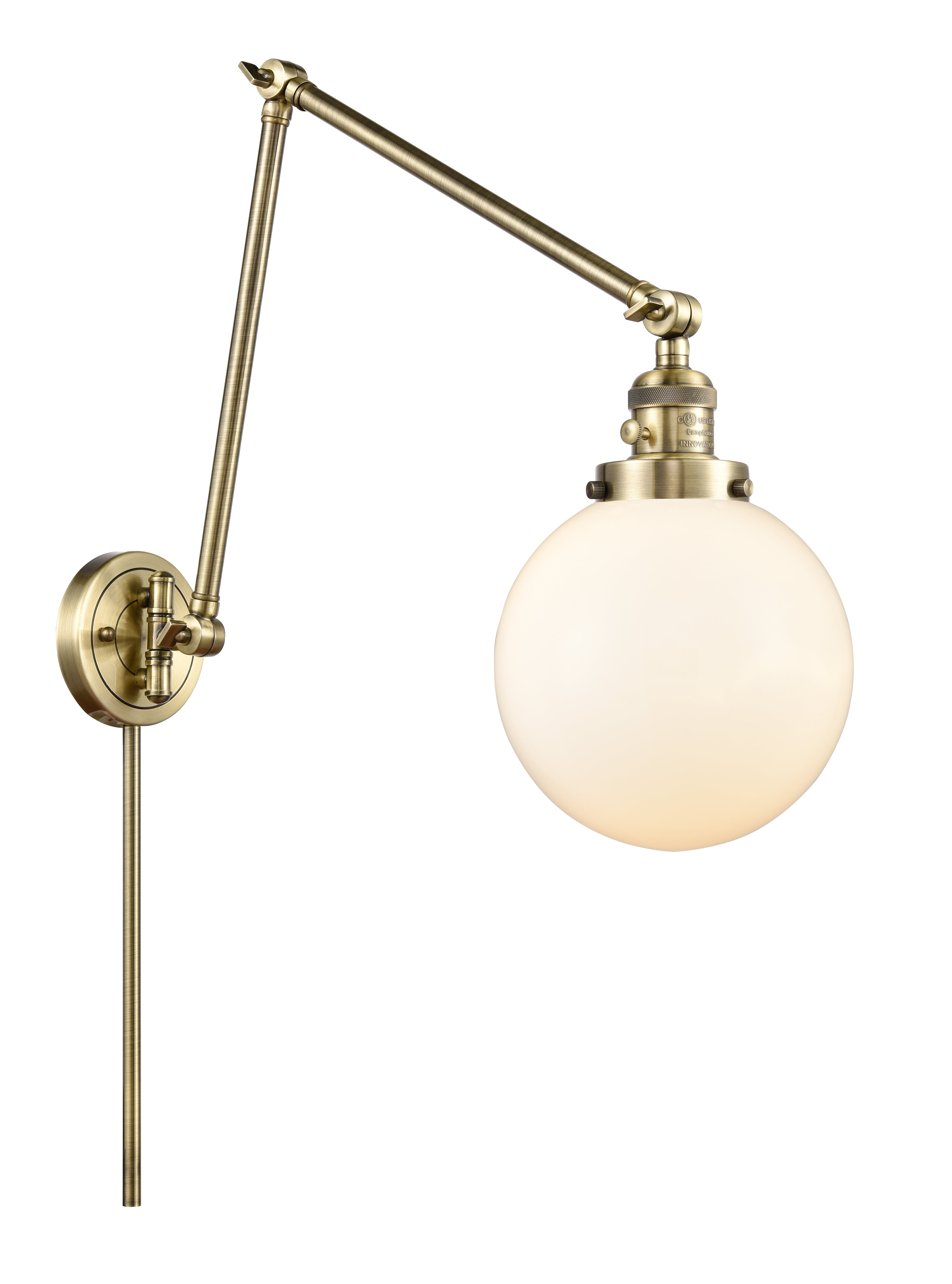Franklin Restoration Swing Arm Cast Brass
