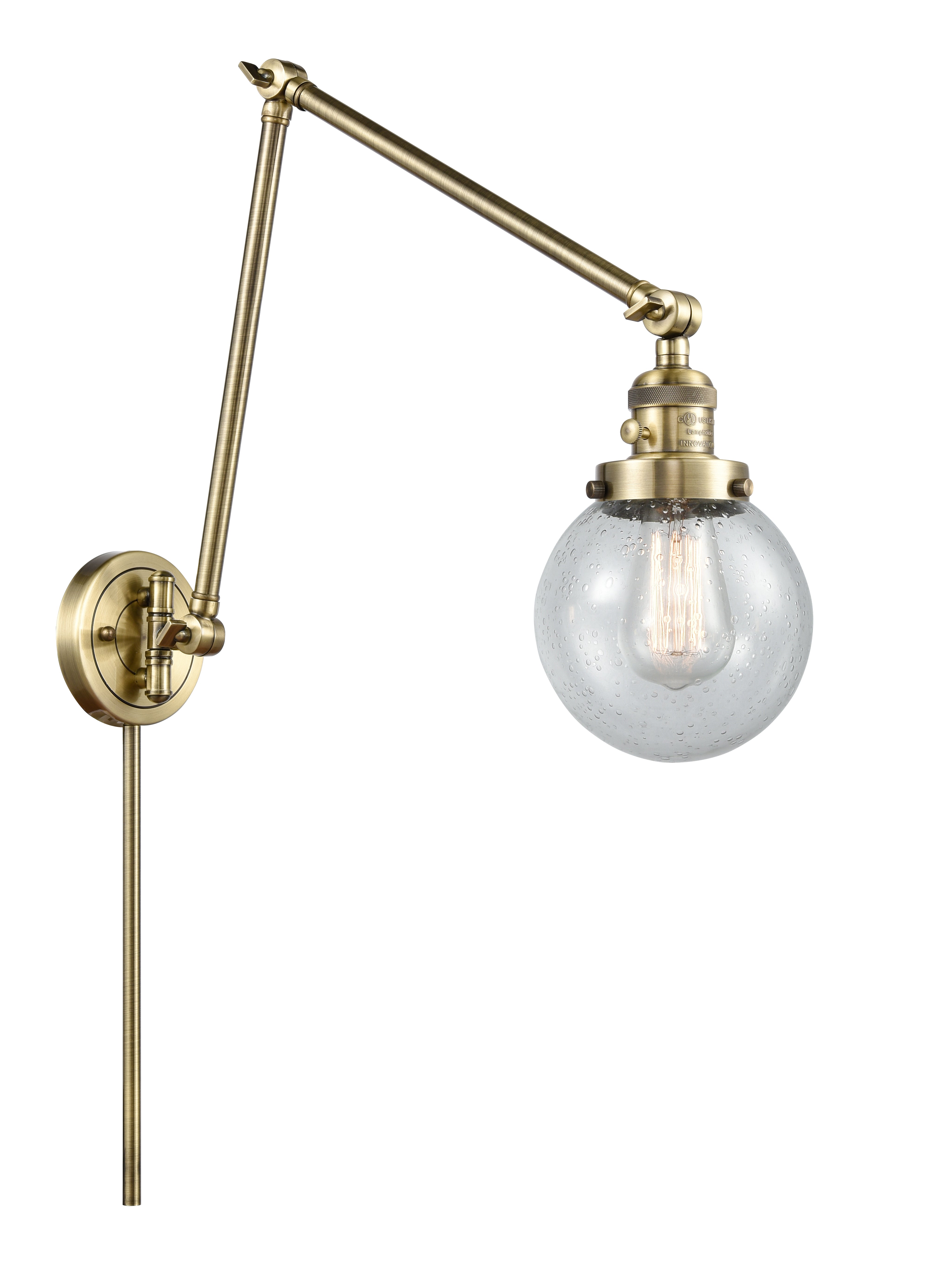 Franklin Restoration Swing Arm Cast Brass