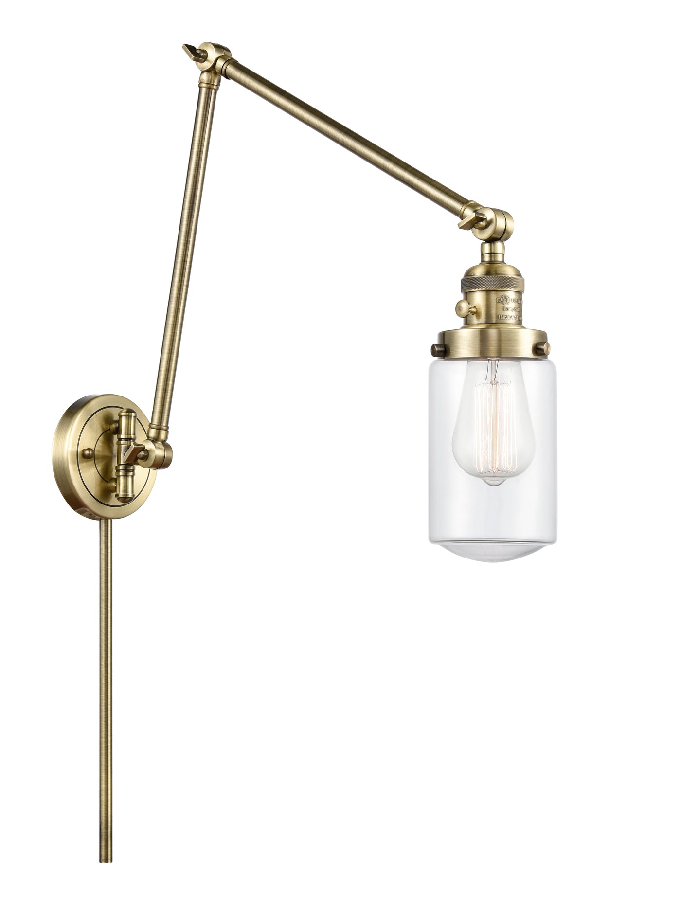 Franklin Restoration Swing Arm Cast Brass