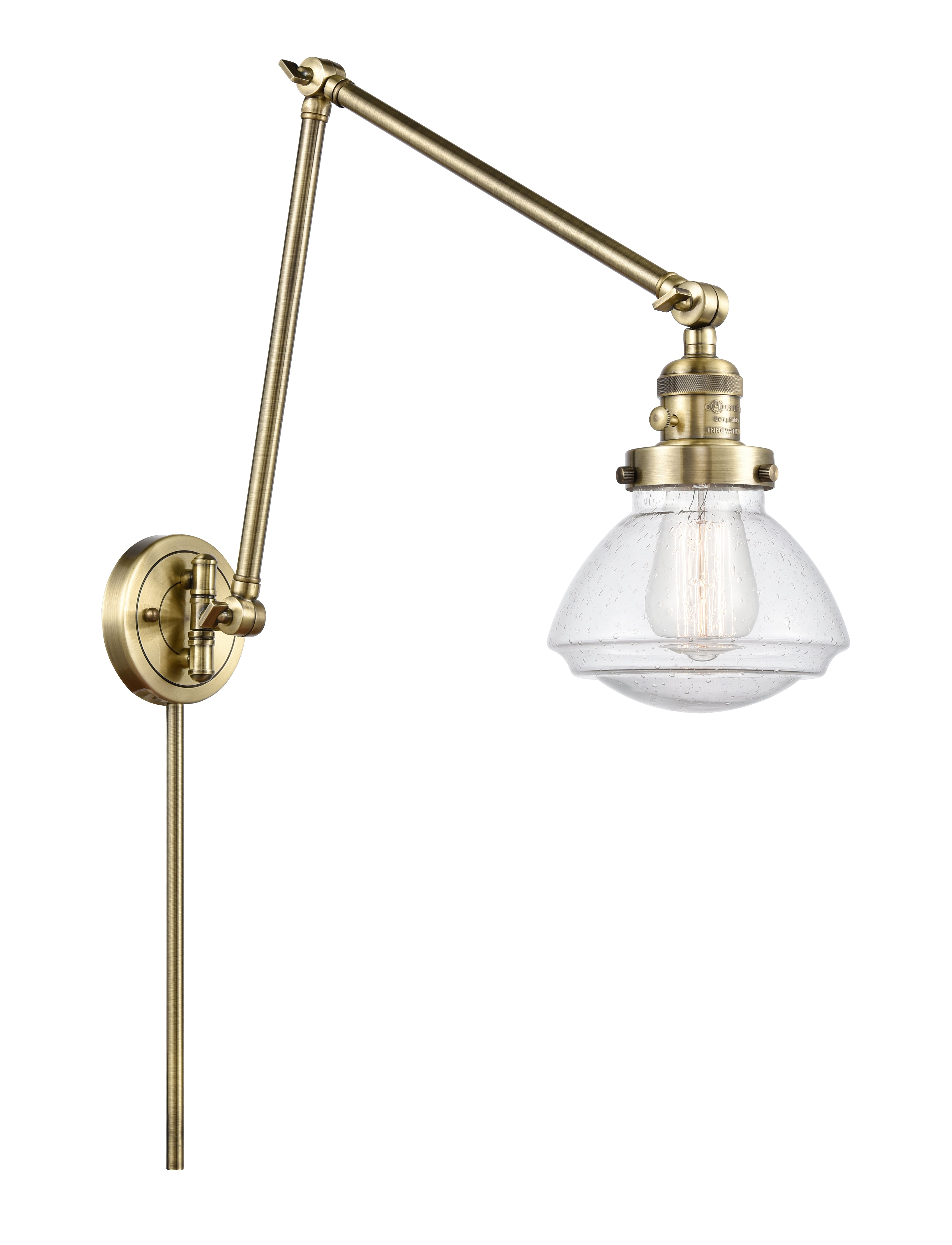 Franklin Restoration Swing Arm Cast Brass