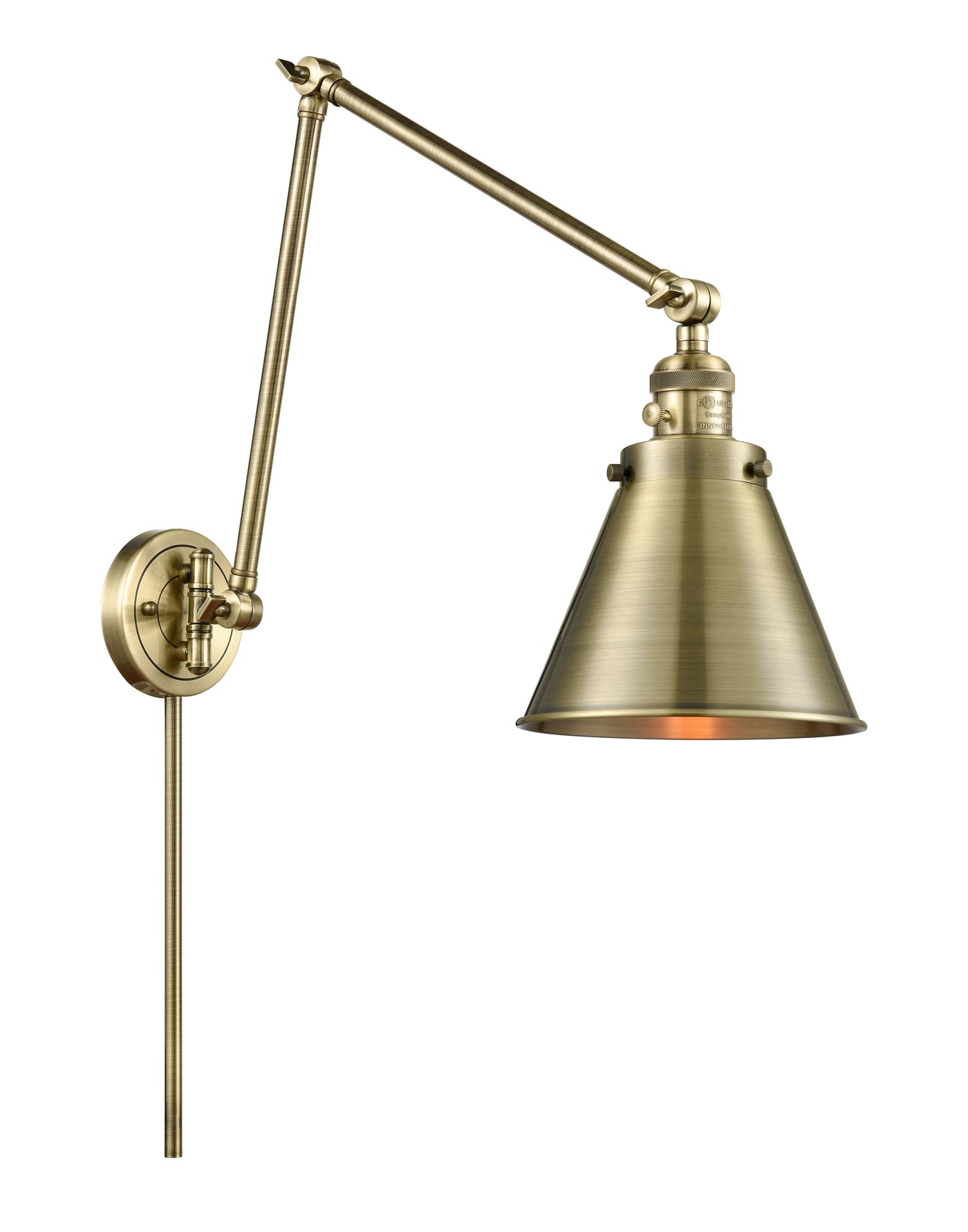 Franklin Restoration Cast Brass Swing Arm