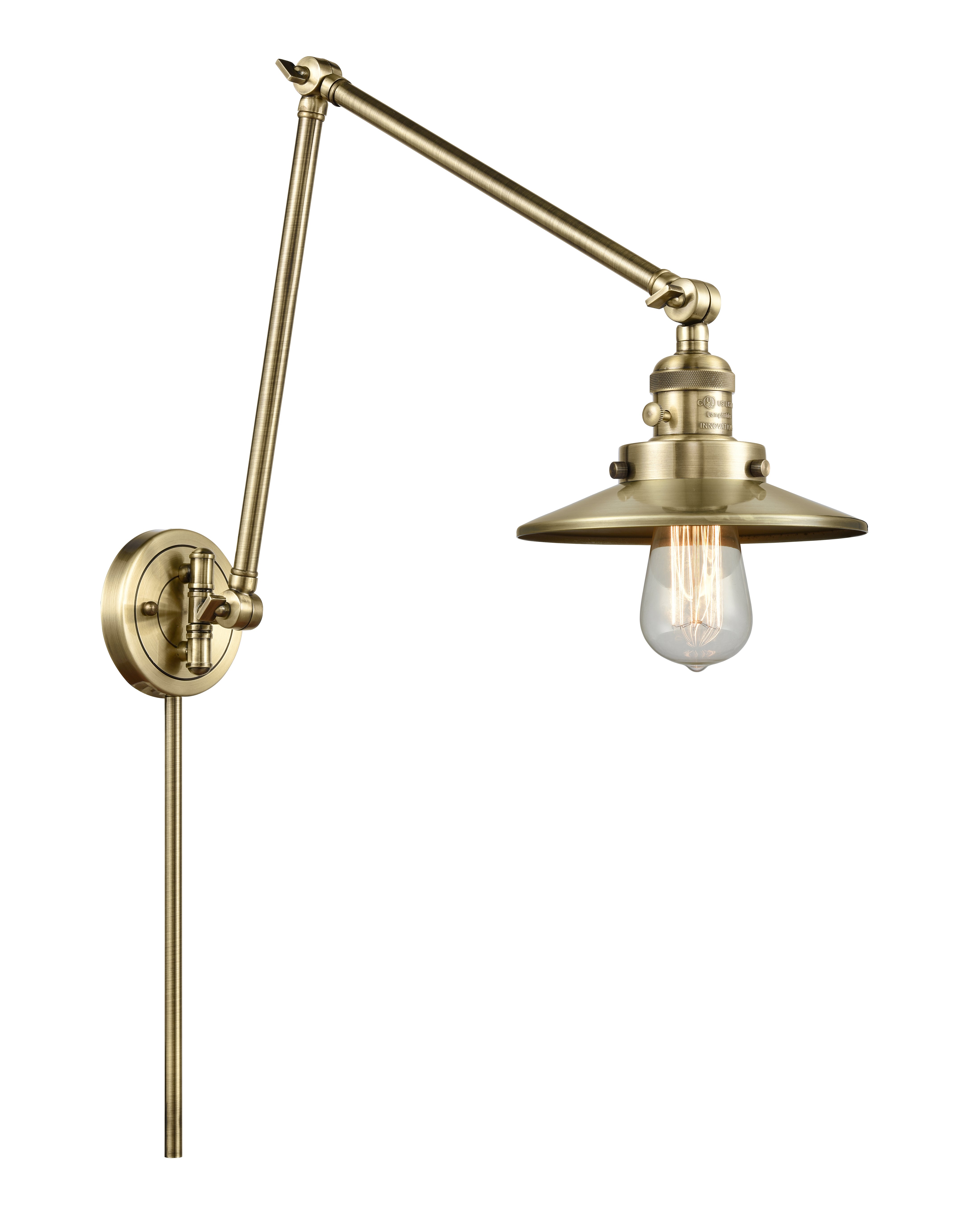 Franklin Restoration Swing Arm Cast Brass
