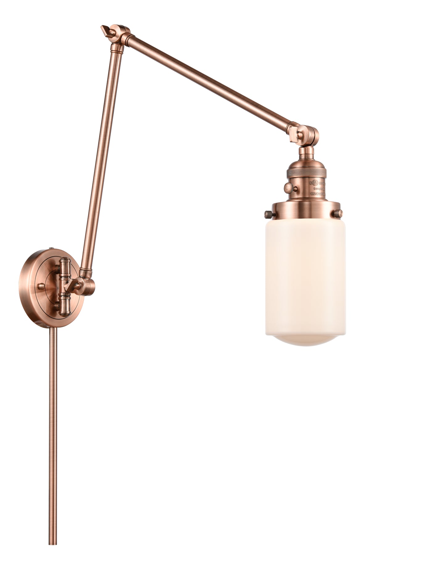 Franklin Restoration Swing Arm Cast Brass