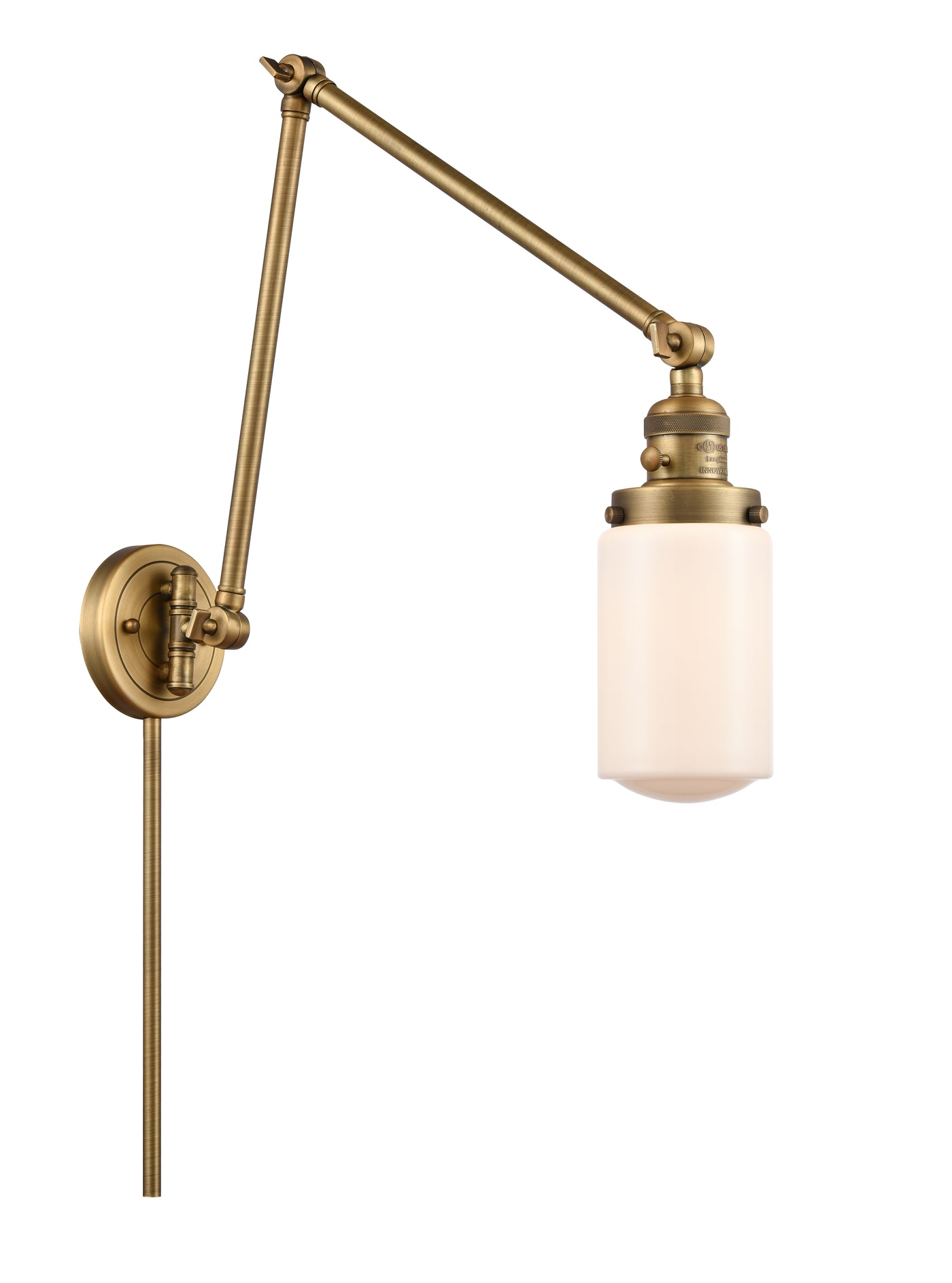Franklin Restoration Swing Arm Cast Brass