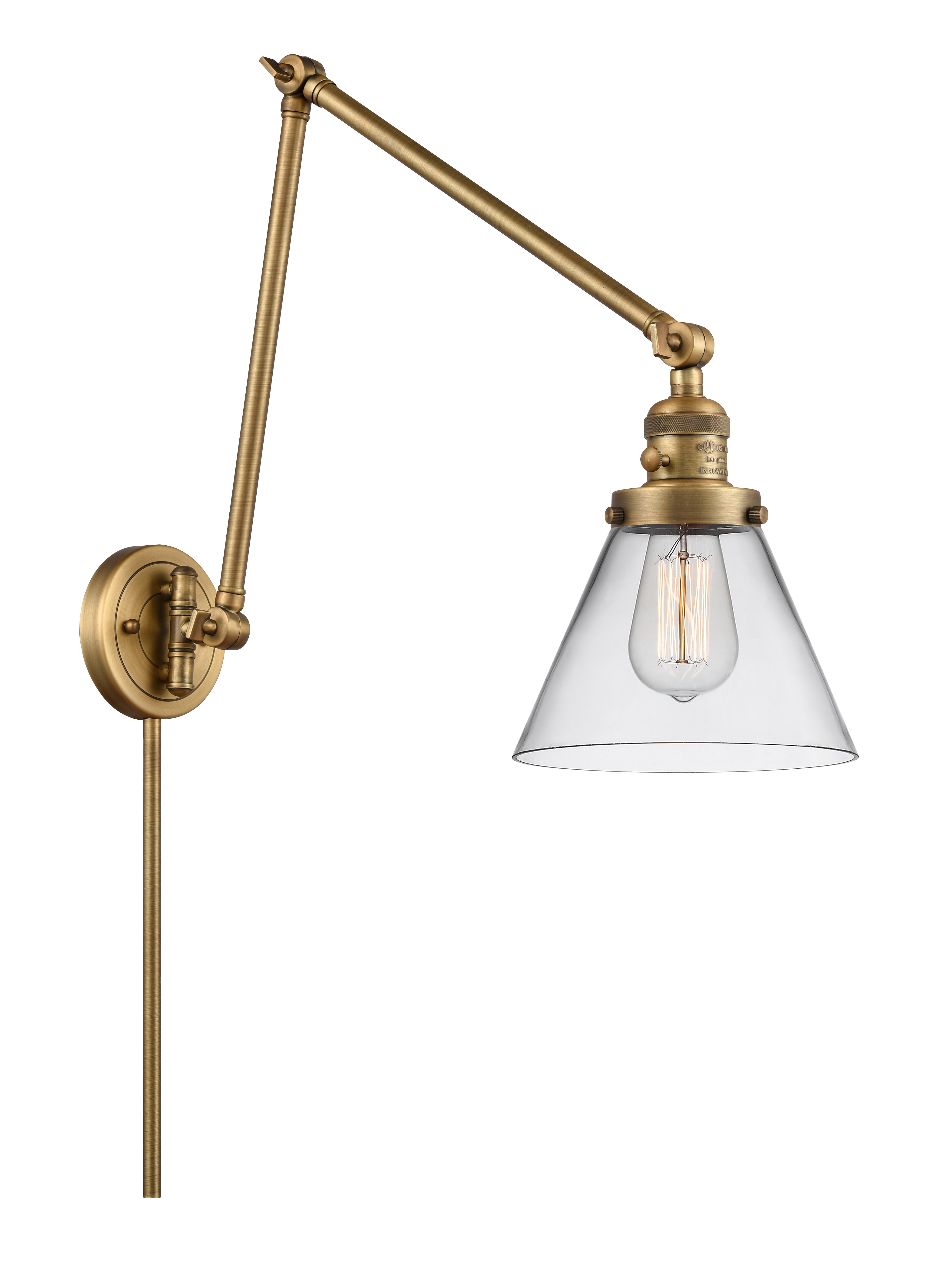 Franklin Restoration Swing Arm Cast Brass