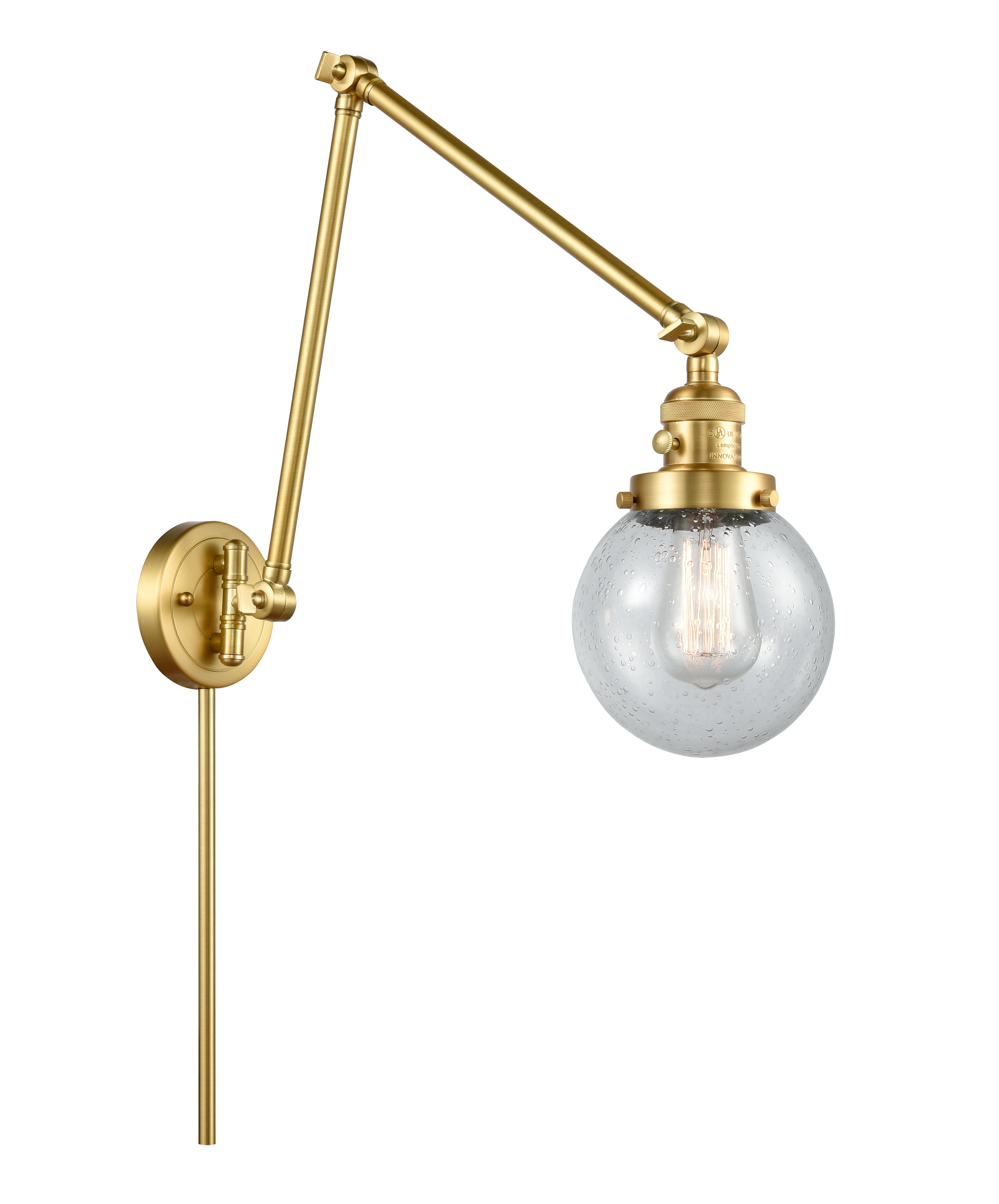 Franklin Restoration Swing Arm Cast Brass