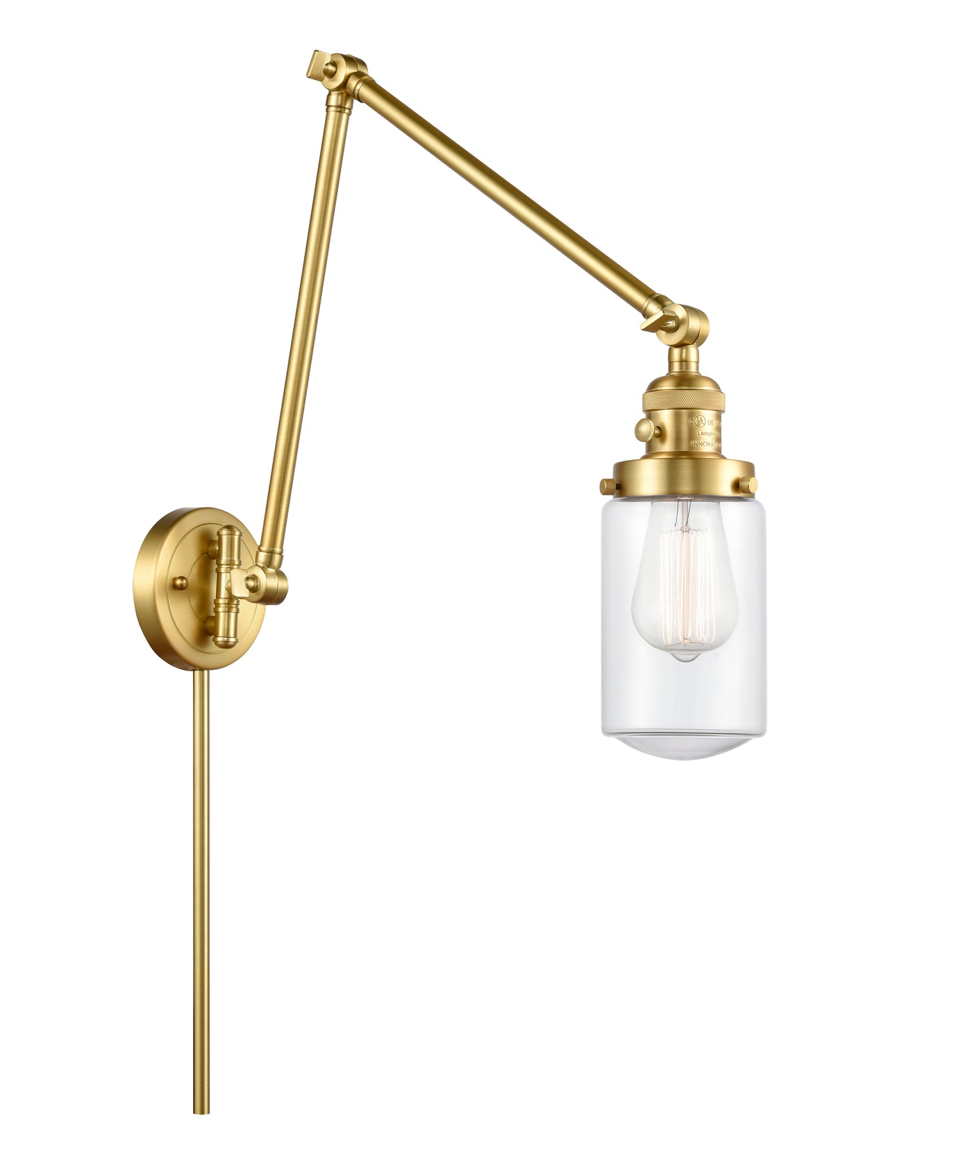 Franklin Restoration Swing Arm Cast Brass