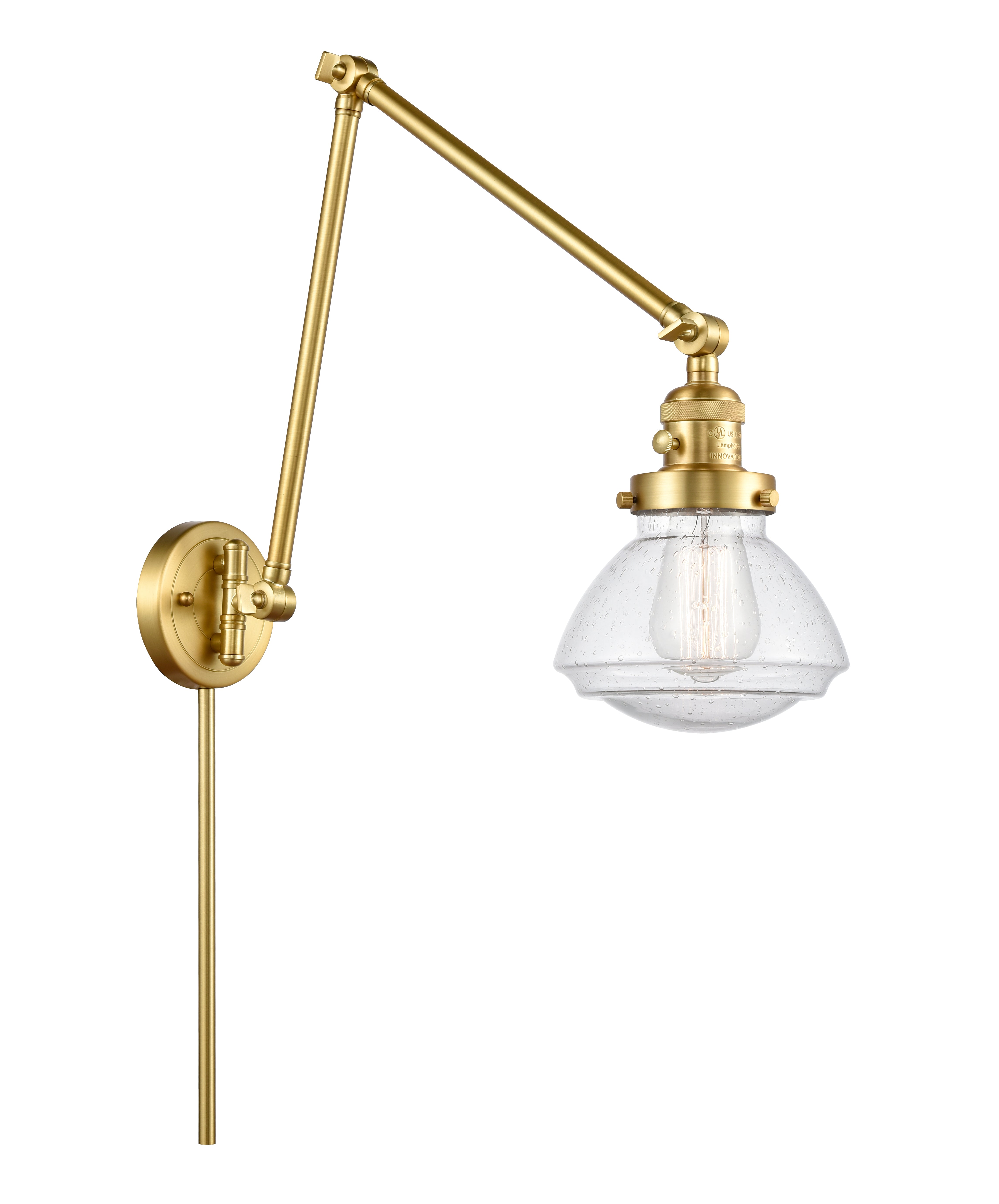 Franklin Restoration Swing Arm Cast Brass