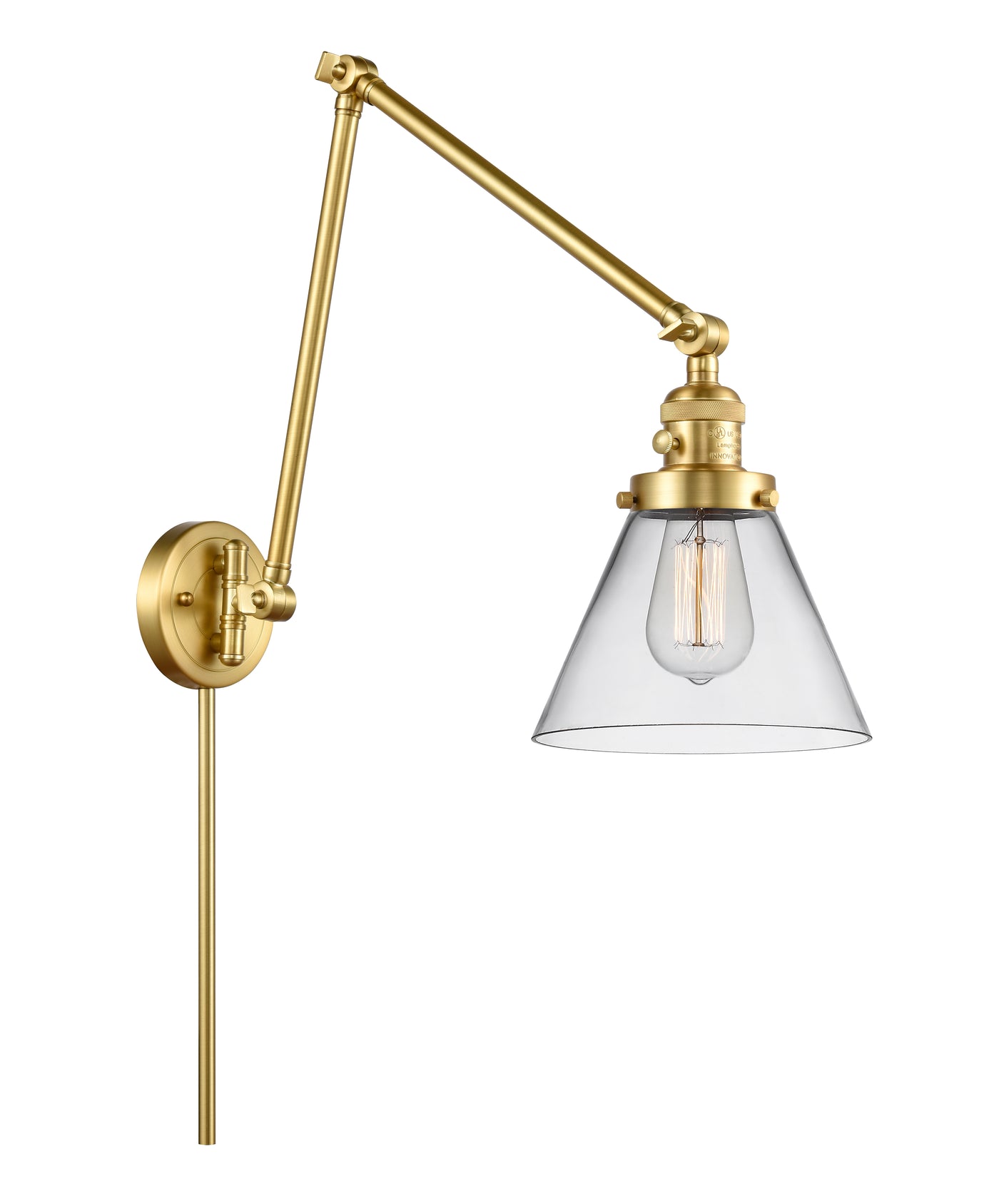 Franklin Restoration Swing Arm Cast Brass