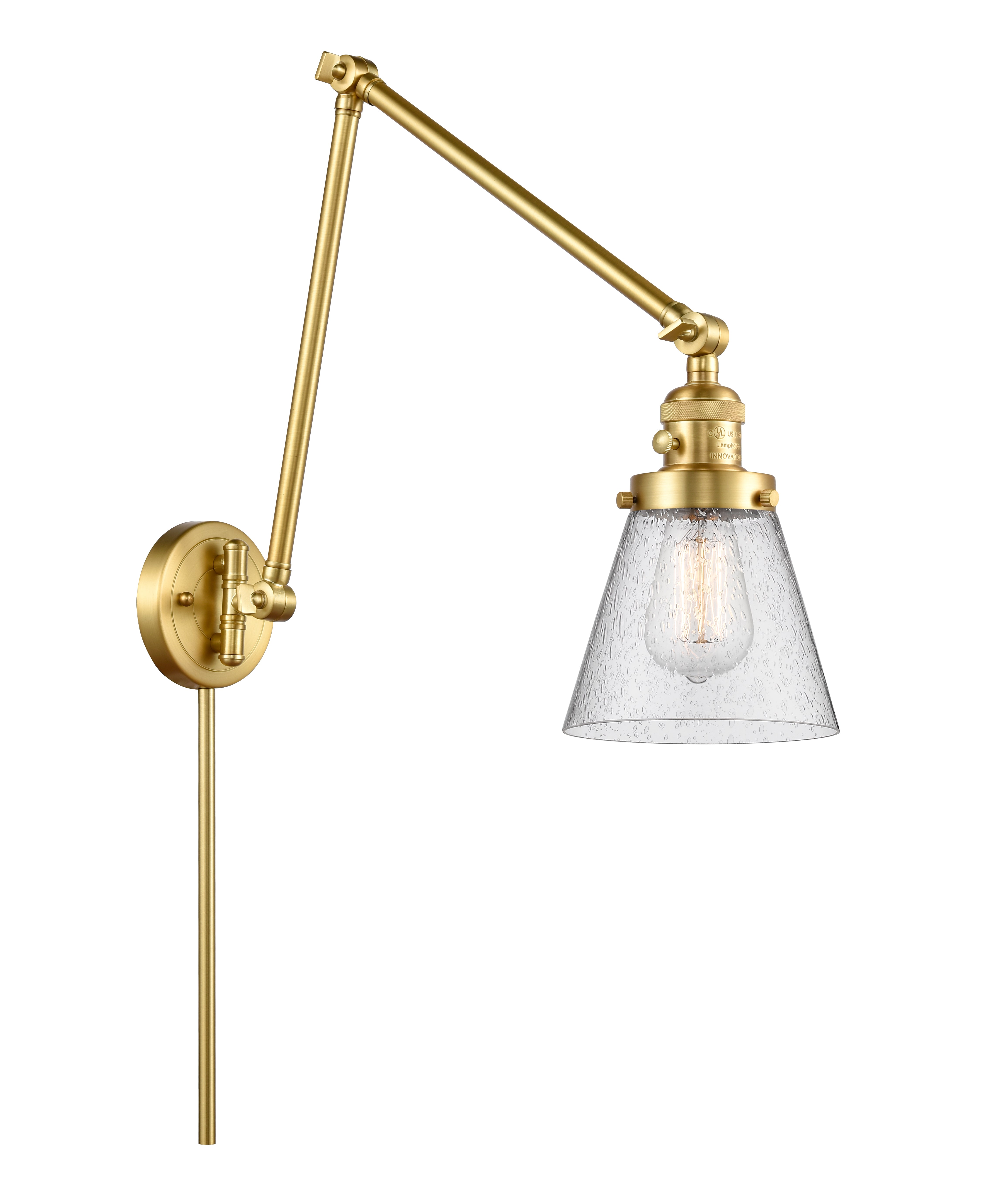 Franklin Restoration Swing Arm Cast Brass