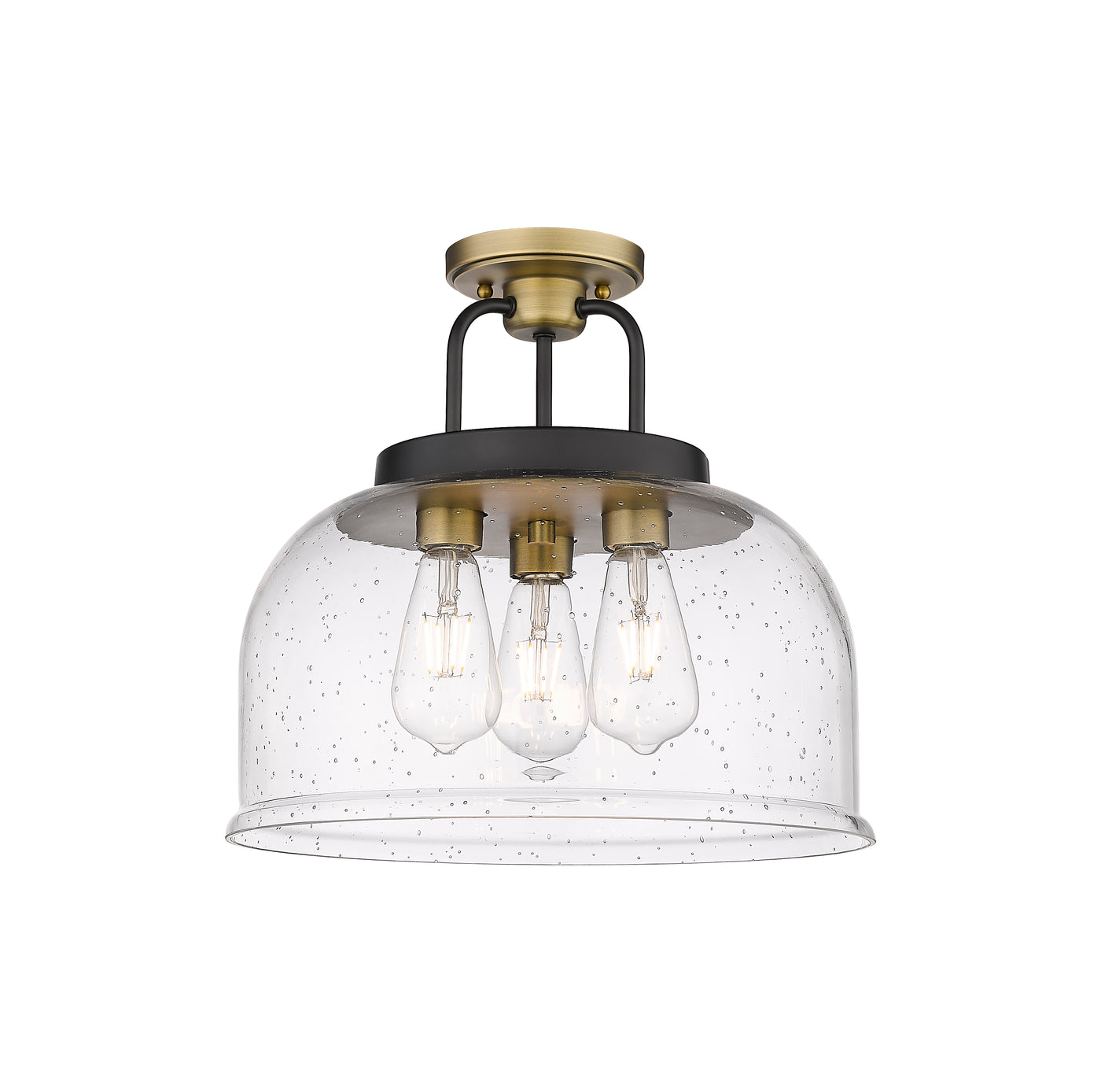 Downtown Semi-Flush Mount Black Satin Nickel