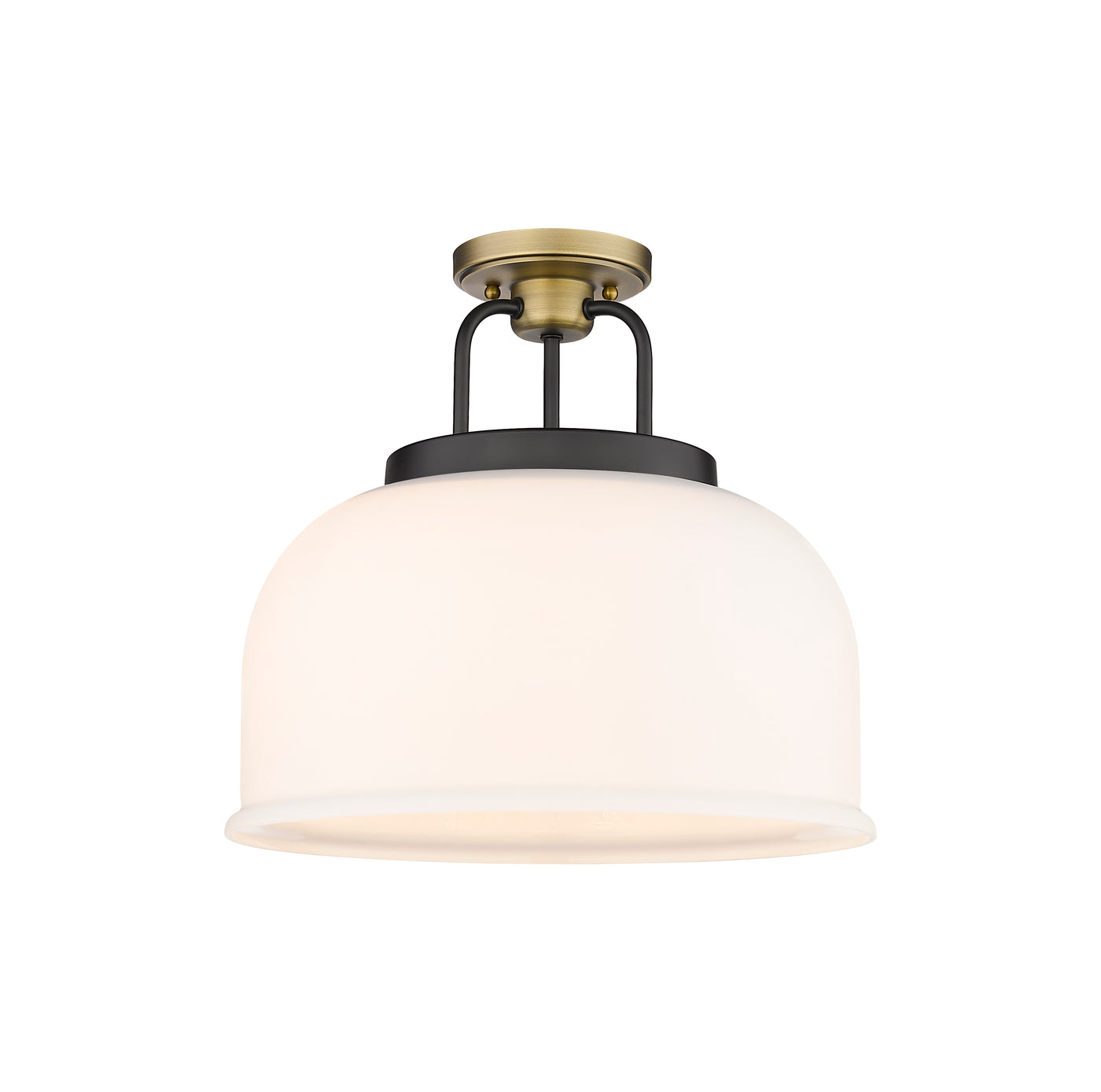 Downtown Semi-Flush Mount Black Satin Nickel