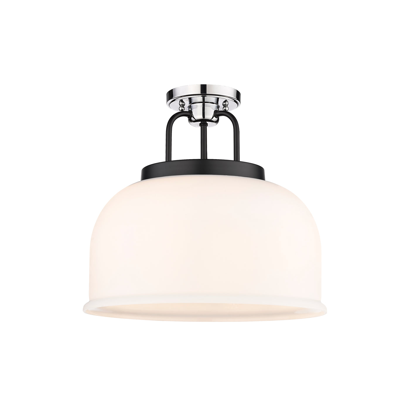 Downtown Semi-Flush Mount Black Satin Nickel