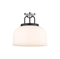 Downtown Semi-Flush Mount Black Satin Nickel