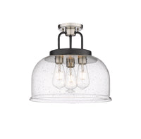 Downtown Semi-Flush Mount Black Satin Nickel
