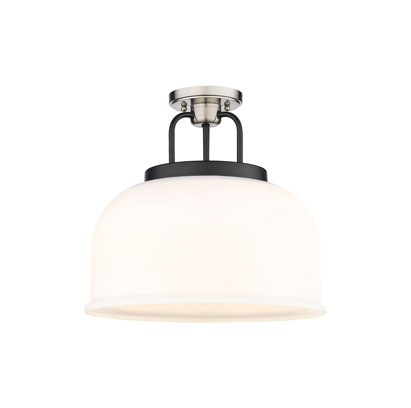 Downtown Semi-Flush Mount Black Satin Nickel