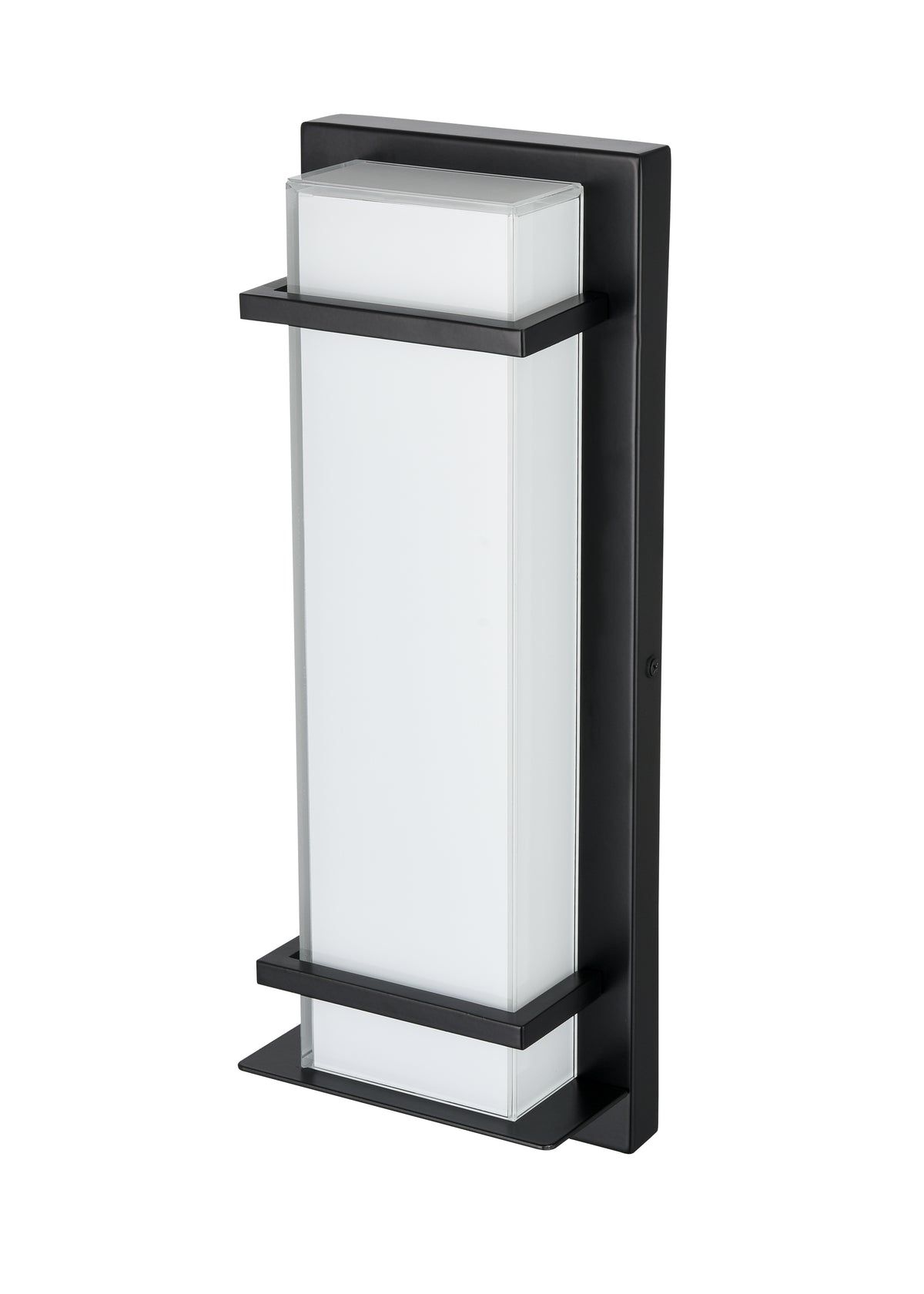 16-inch Powder Coated Black Outdoor Wall Sconce