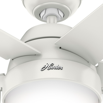 52 inch Anslee Fresh White Ceiling Fan with LED Light Kit and Pull Chain