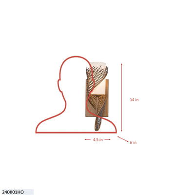 Flow 1 Light Right Wall sconce