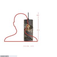 Flow 1 Light Cylinder Mini Pendant