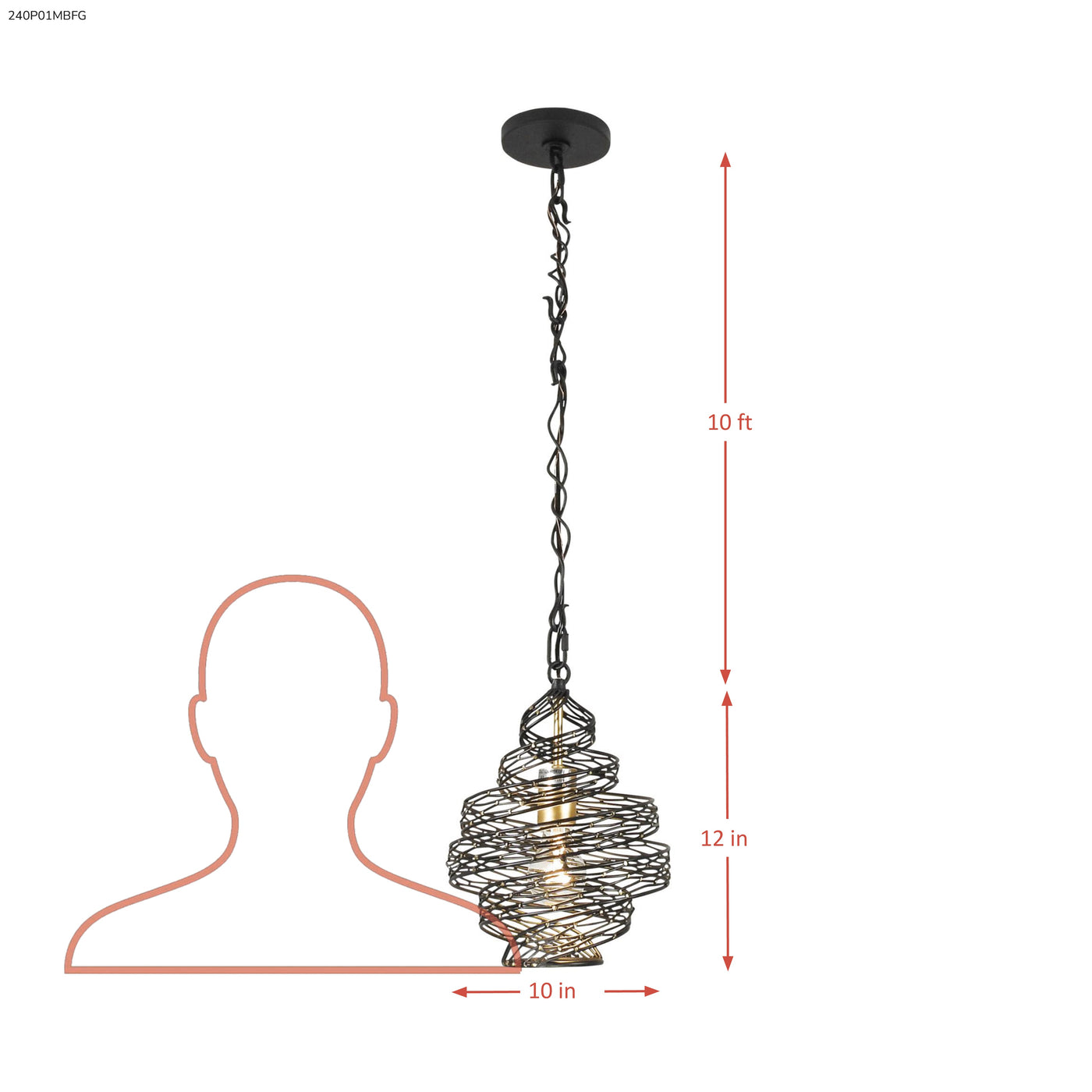 Flow 1 Light Twist Mini Pendant