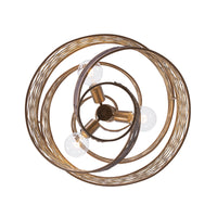 Flow 3 Light Twist Pendant