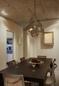 Flow 3 Light Twist Pendant