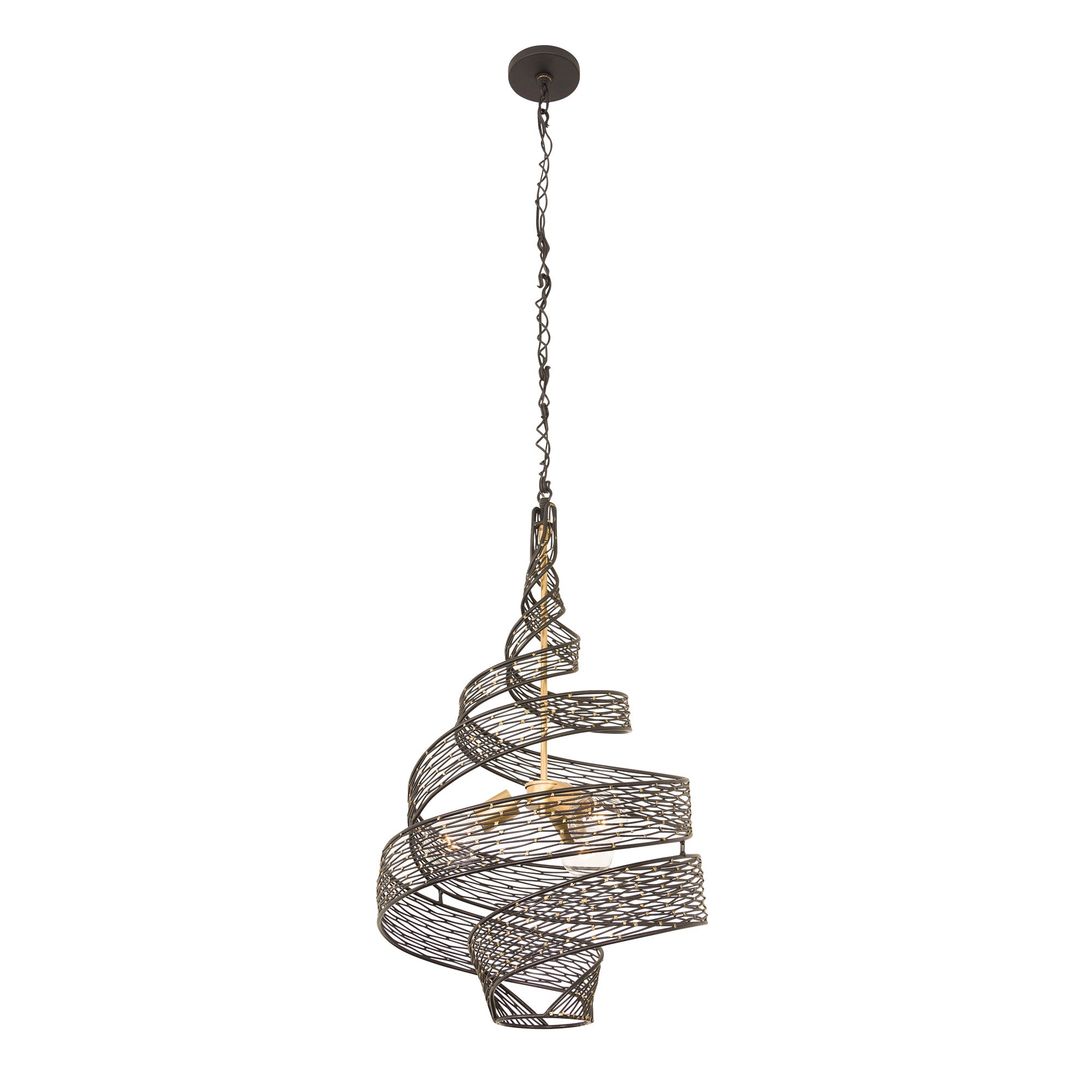 Flow 3 Light Twist Pendant