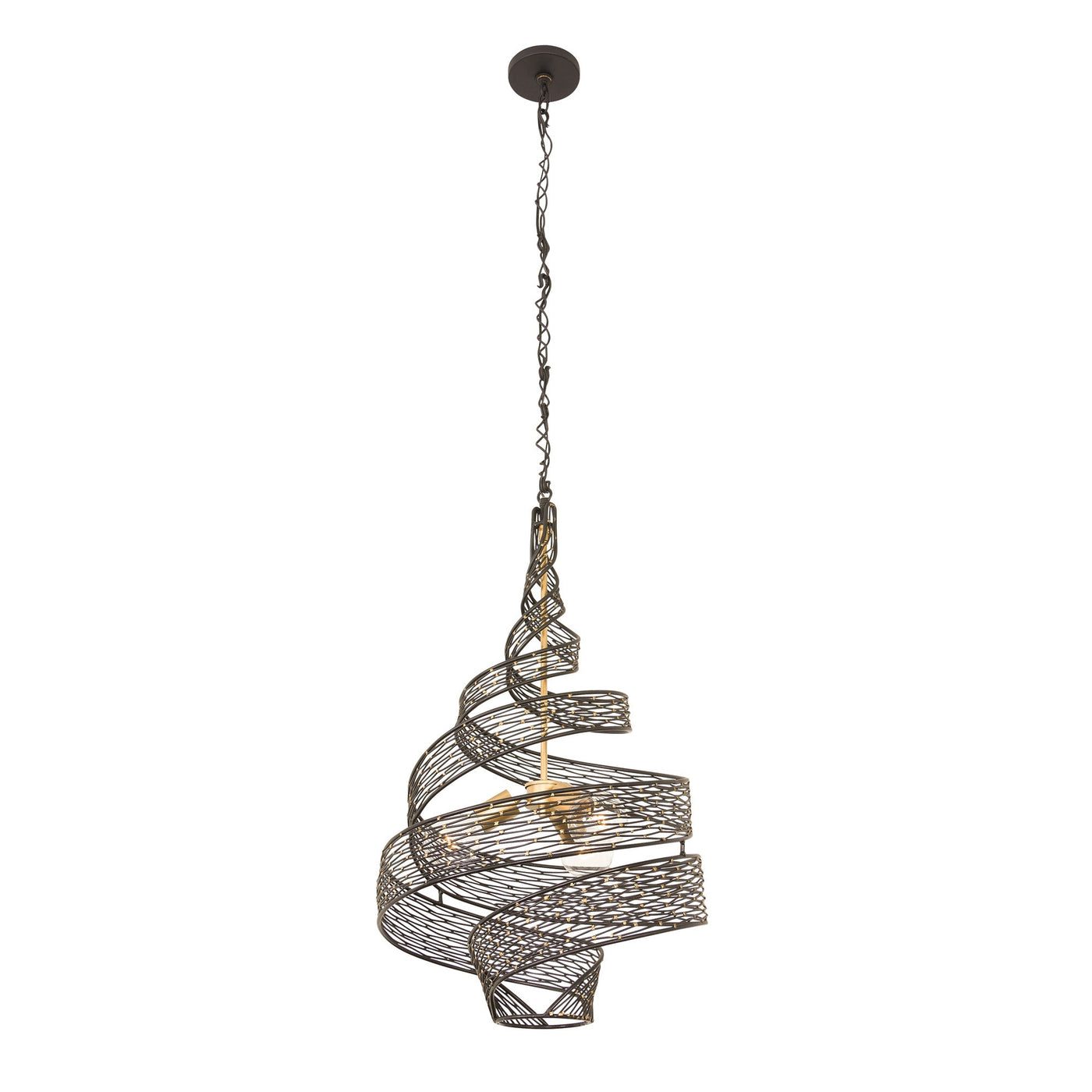 Flow 3 Light Twist Pendant