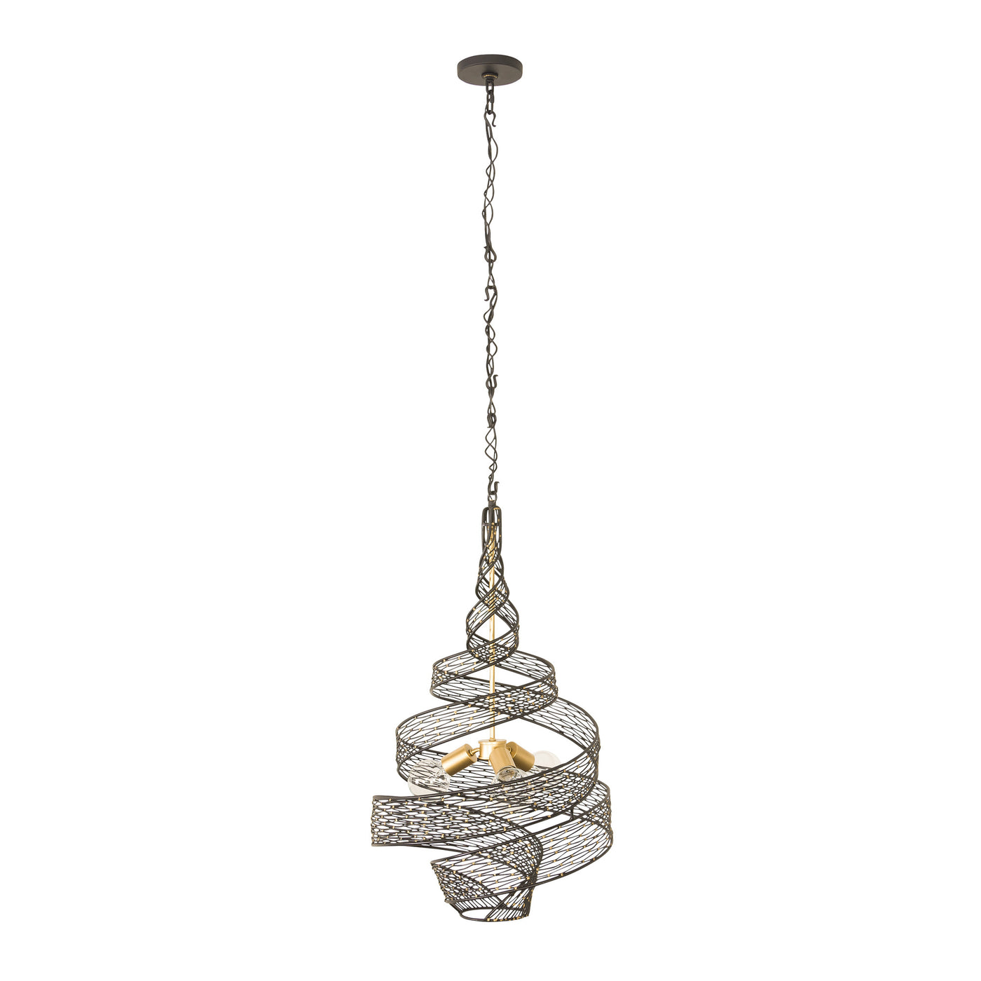 Flow 3 Light Twist Pendant
