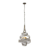 Flow 3 Light Twist Pendant