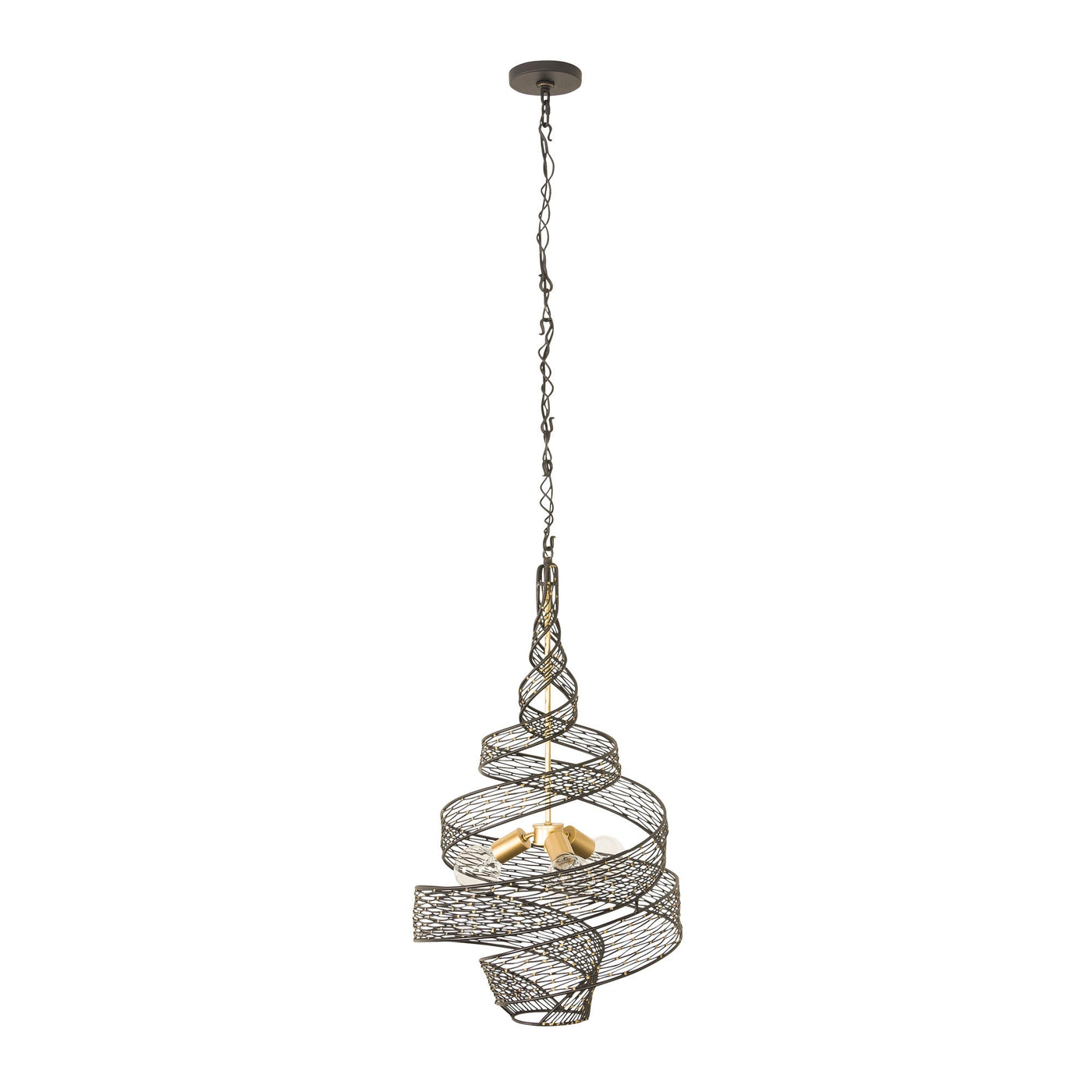 Flow 3 Light Twist Pendant