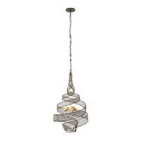 Flow 3 Light Twist Pendant