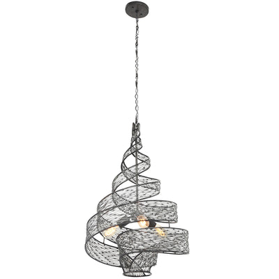 Flow 3 Light Twist Pendant