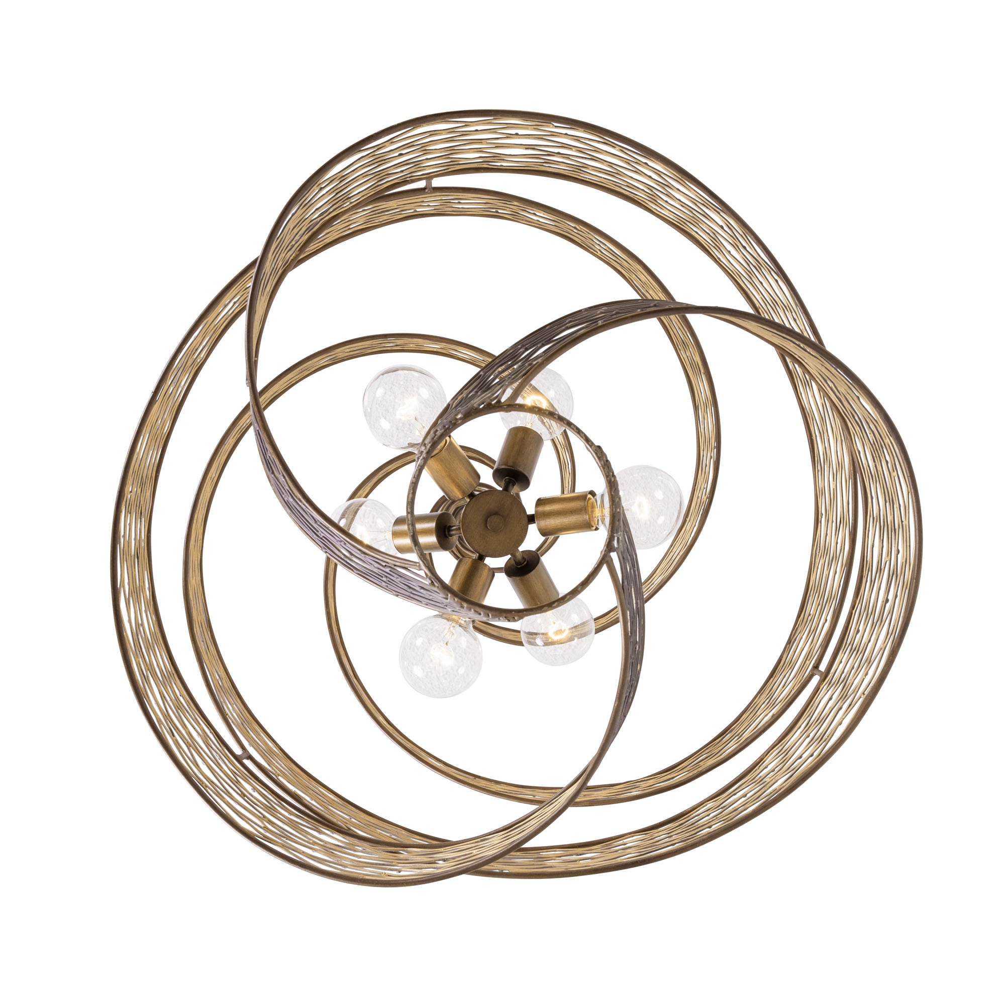 Flow 6 Light Twist Pendant