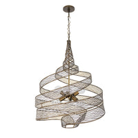 Flow 6 Light Twist Pendant