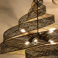Flow 6 Light Twist Pendant