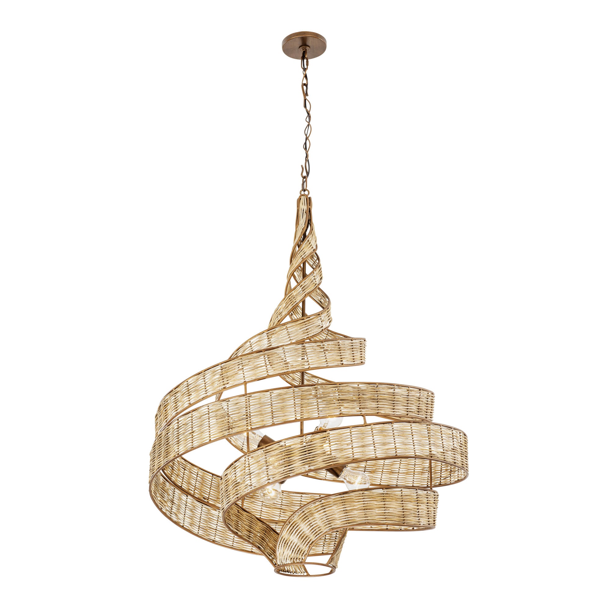 Flow 6 Light Large Twist Pendant