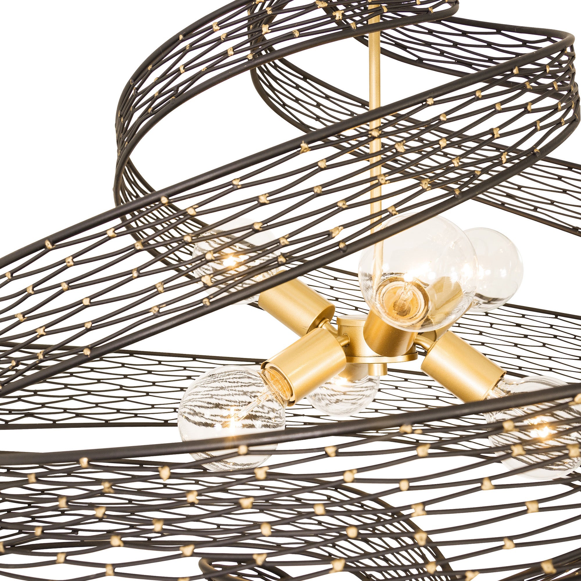 Flow 6 Light Large Twist Pendant