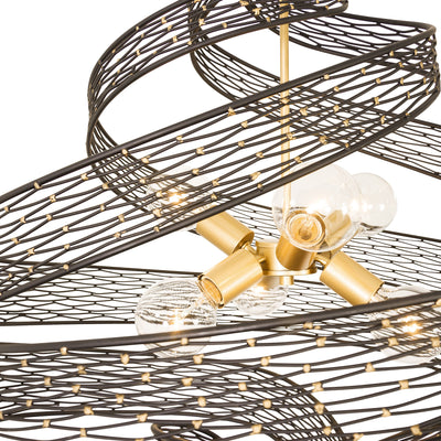 Flow 6 Light Large Twist Pendant