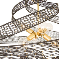 Flow 6 Light Large Twist Pendant