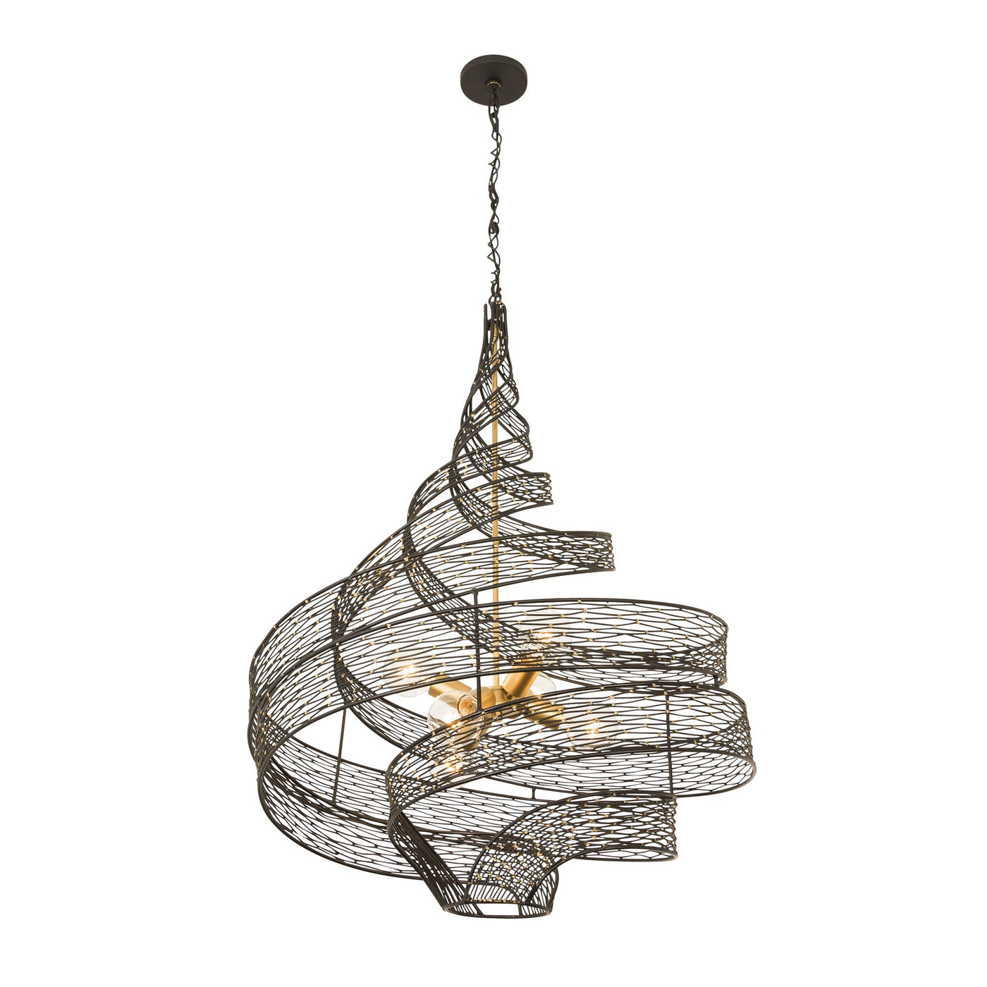 Flow 6 Light Twist Pendant