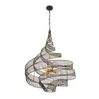 Flow 6 Light Twist Pendant