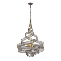 Flow 6 Light Twist Pendant