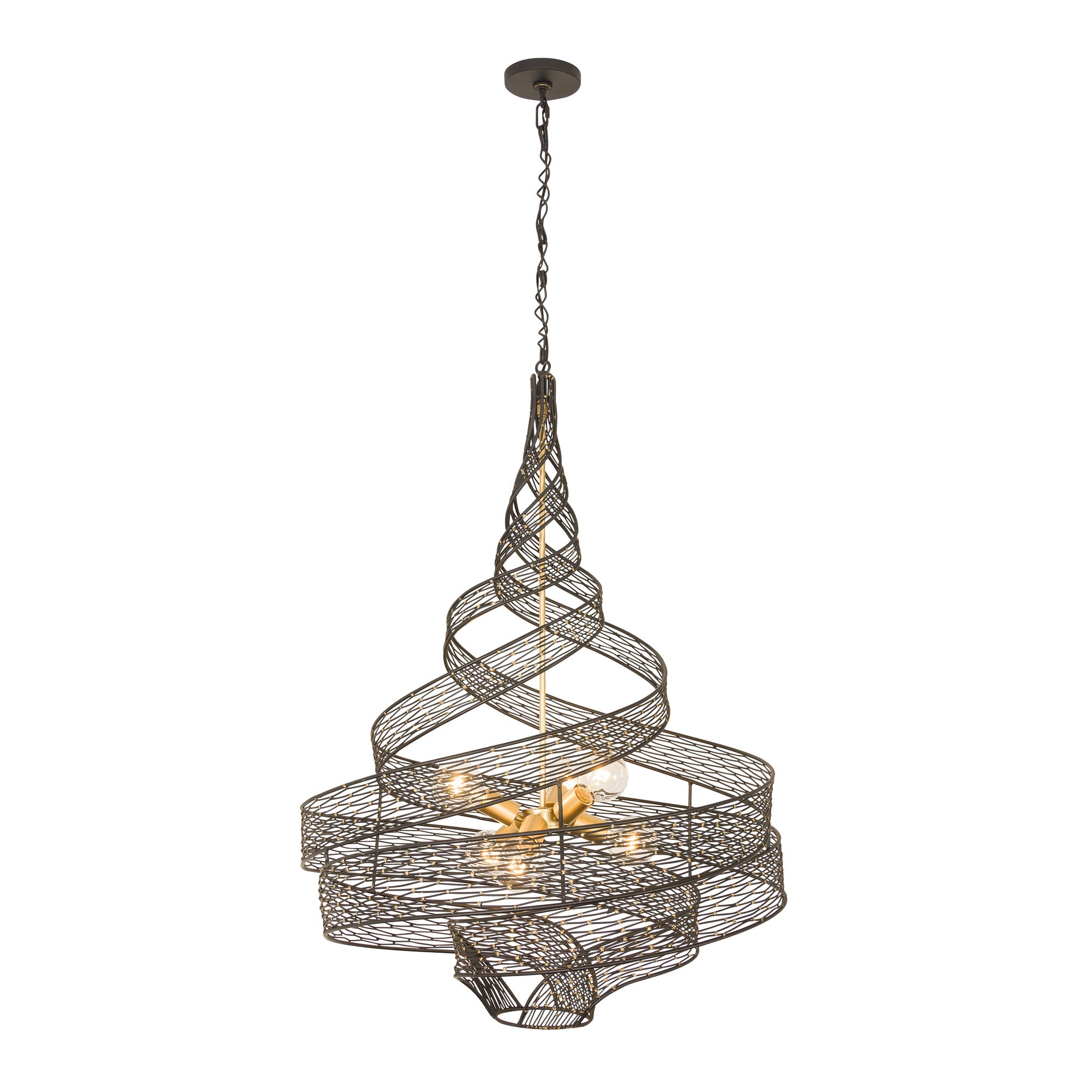 Flow 6 Light Twist Pendant