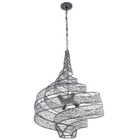 Flow 6 Light Twist Pendant