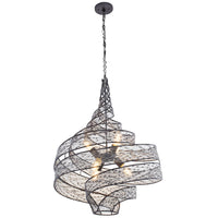 Flow 6 Light Twist Pendant