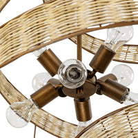 Flow 8 Light Twist Pendant