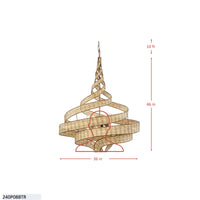 Flow 8 Light Twist Pendant
